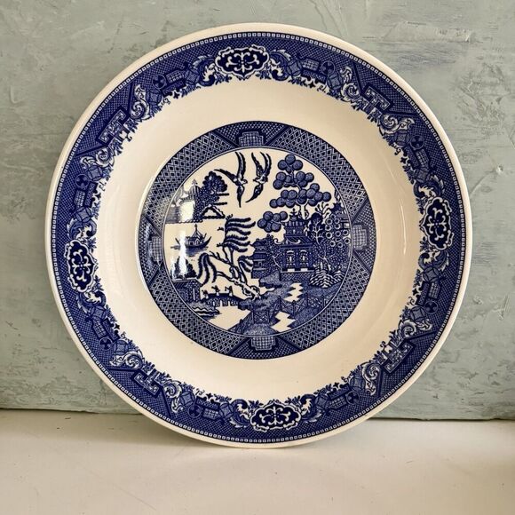 Royal China Other - Willow Ware by Royal China 12 3/8" Serving Plate Chop Plate Very Good Condition